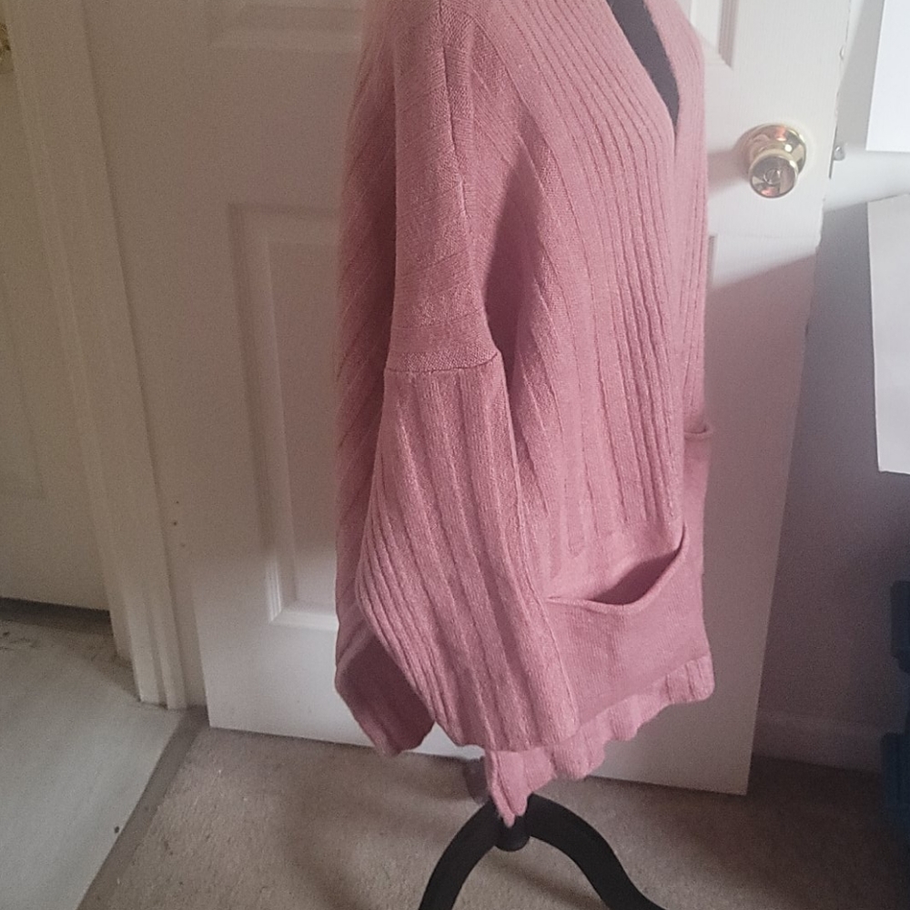 TOPSHOP Ribbed Open Front Cardigan - Picture 2 of 4